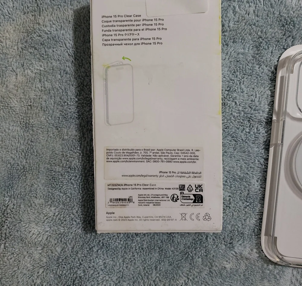 Clear Case With Magsafe For iPhone 15 Pro, Geniune